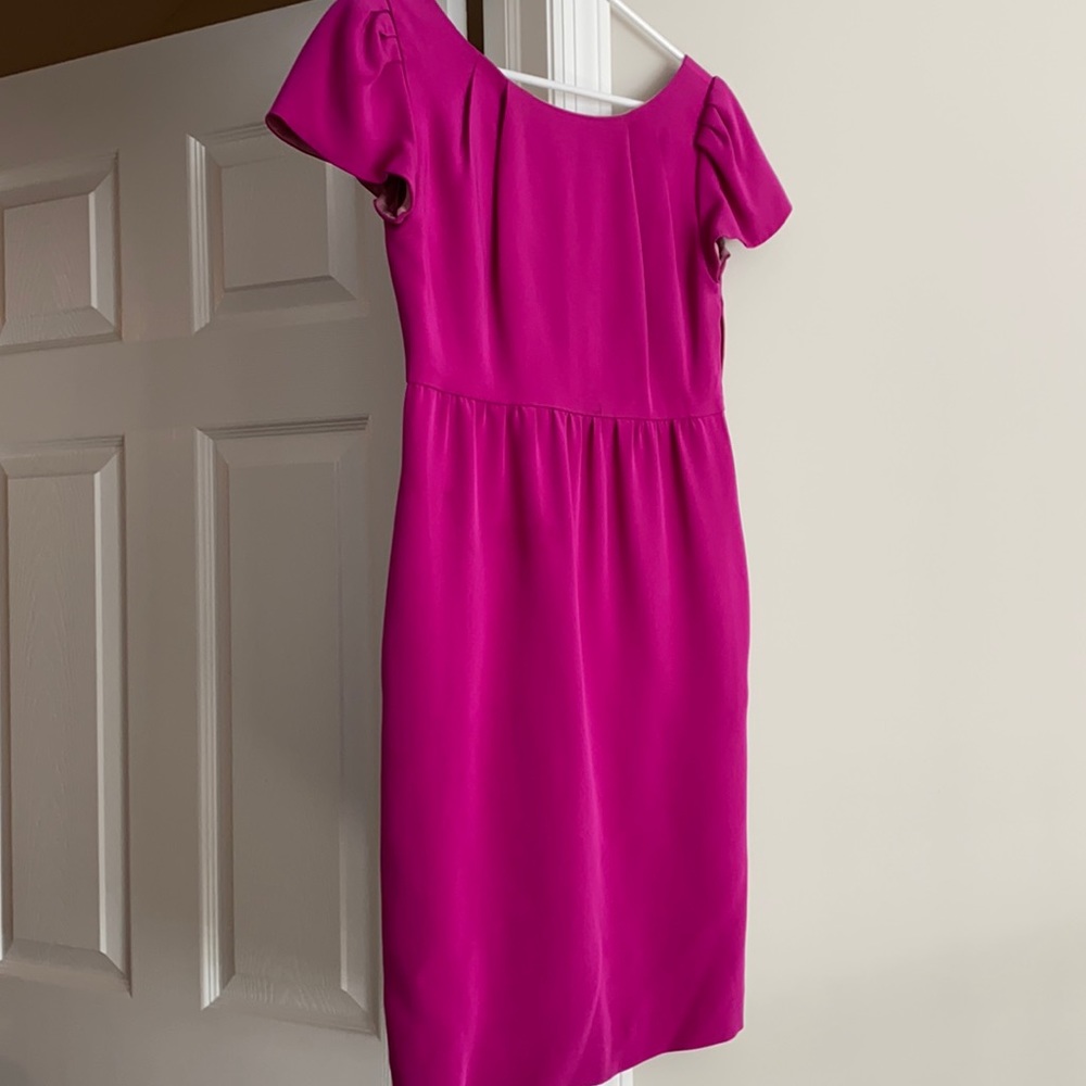 Abaete fuschia crepe silk dress size 2